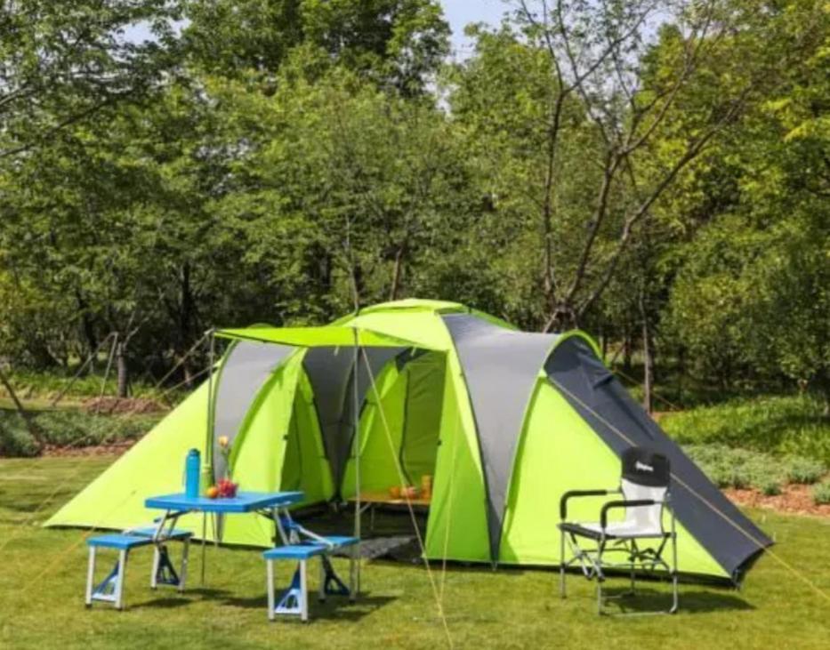 Les Hortensias Grande Tente Familiale Deux Chambres Et Sejour Vue Mer Sur Camping Nature Plestin-les-Grèves エクステリア 写真